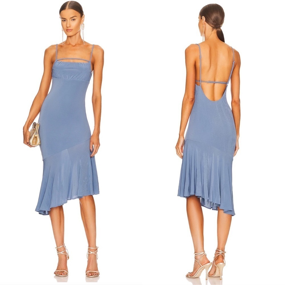 Everett Midi Dress in Periwinkle Blue Camila Coehlo revolve Size Small